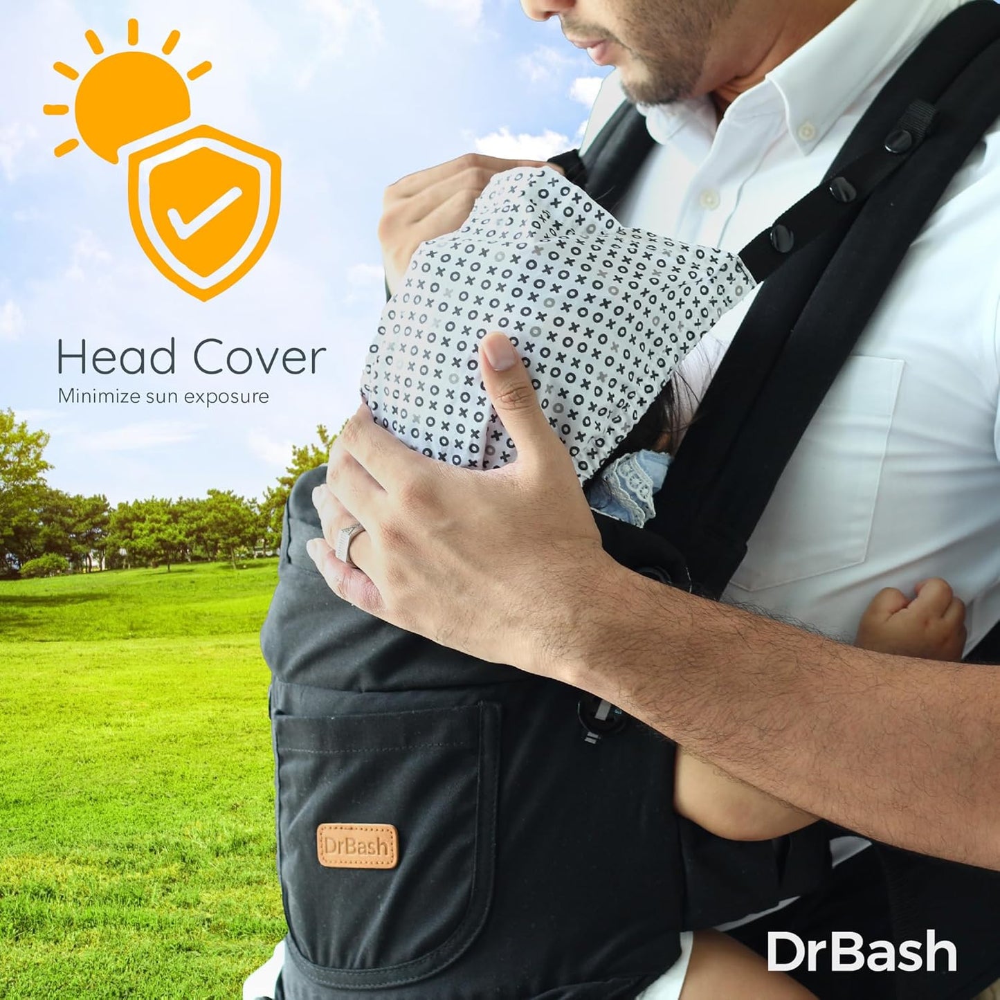 Baby Carrier Newborn to Toddler - Ergonomic, Cozy and Lightweight Infant Carrier, Effortless & Ideal for Hands-Free Parenting, Enhanced Lumbar Support (Black)