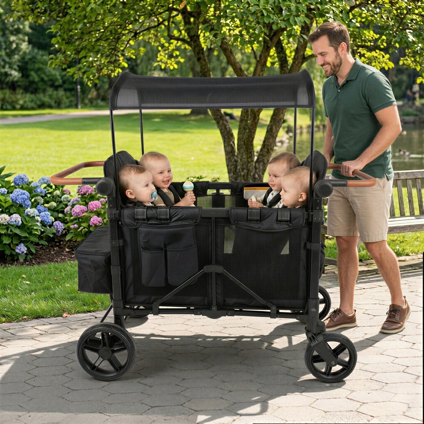 DrBash 4-Seater Wagon Stroller