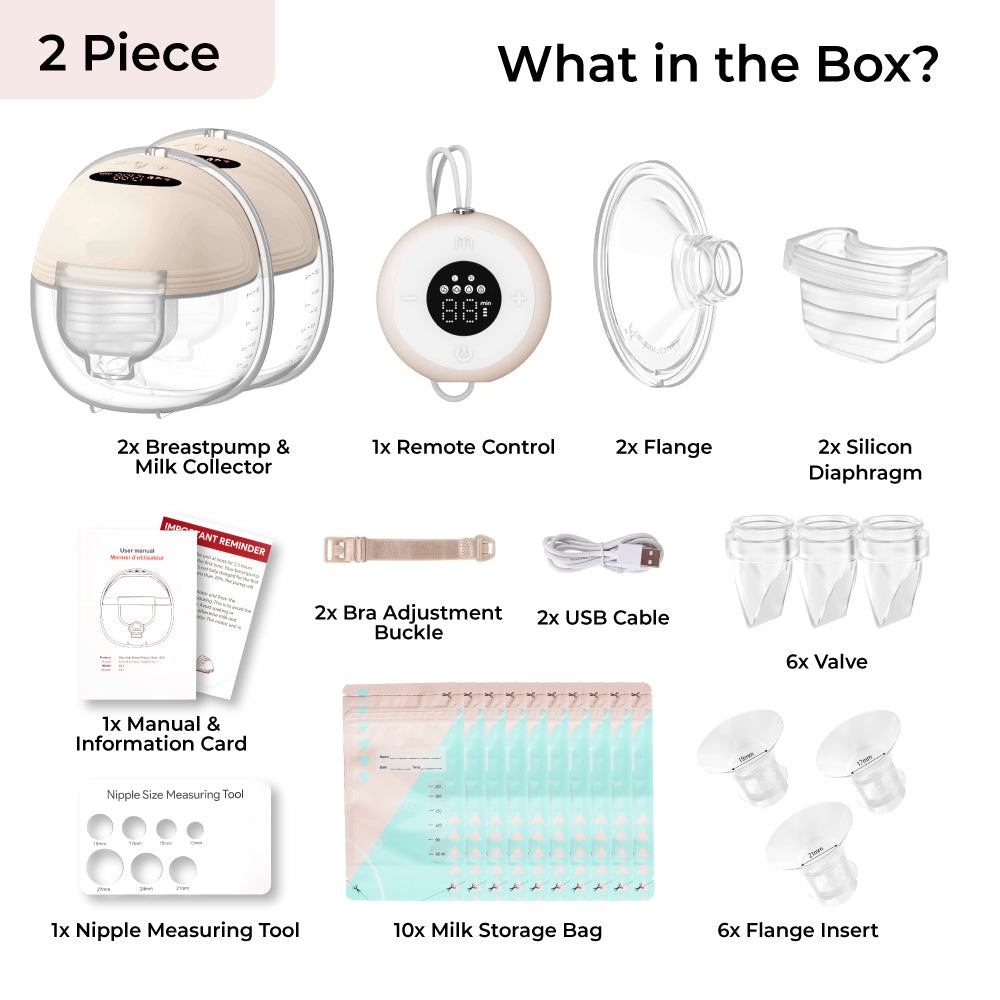 Wearable Breast Pump S21 with Remote - 2 Pcs