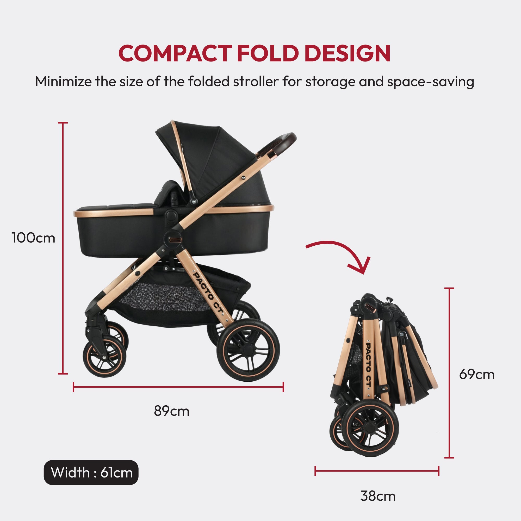 Pacto CT Convertible Stroller
