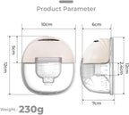 Wearable Breast Pump S21 - Smart Display, Leak-Proof Design, Hands-Free Double Portable Electric with 3 Modes &12 Levels (Beige-1pack)