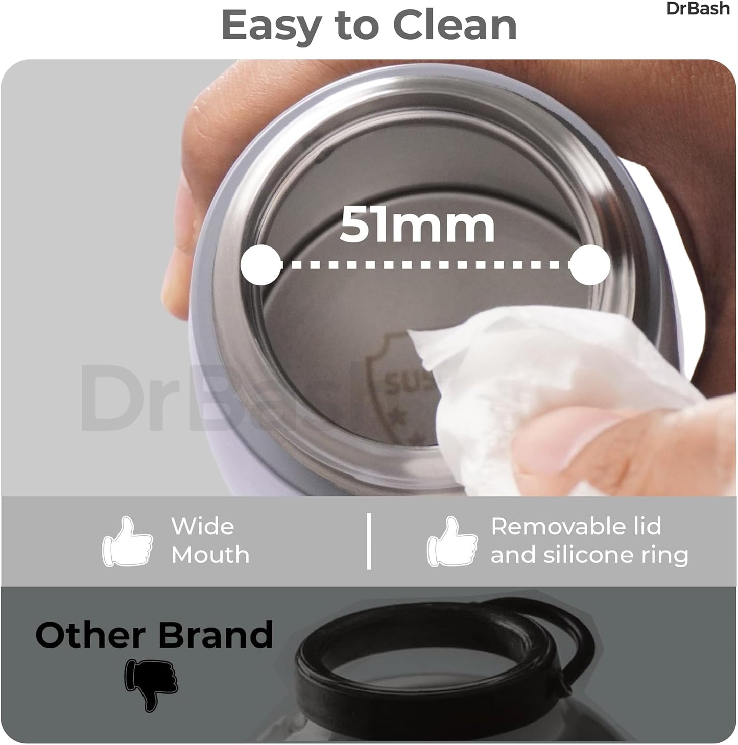 DrBash Portable Milk Warmer- Dual Heating Modes Milk & Water, Portable Bottle Warmer with Fast Heating,Leak-proof,Adjustable Temperature Display,Auto shutoff,Ideal for Travel & Night Feeding