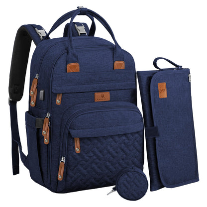 Diaper Bag Backpack –Large Multifunction Travel Baby Bag- ChangingPad,StrollerStraps for Moms & Dads –Newborn Essentials