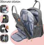 Diaper Bag Backpack –Large Multifunction Travel Baby Bag- ChangingPad,StrollerStraps for Moms & Dads –Newborn Essentials