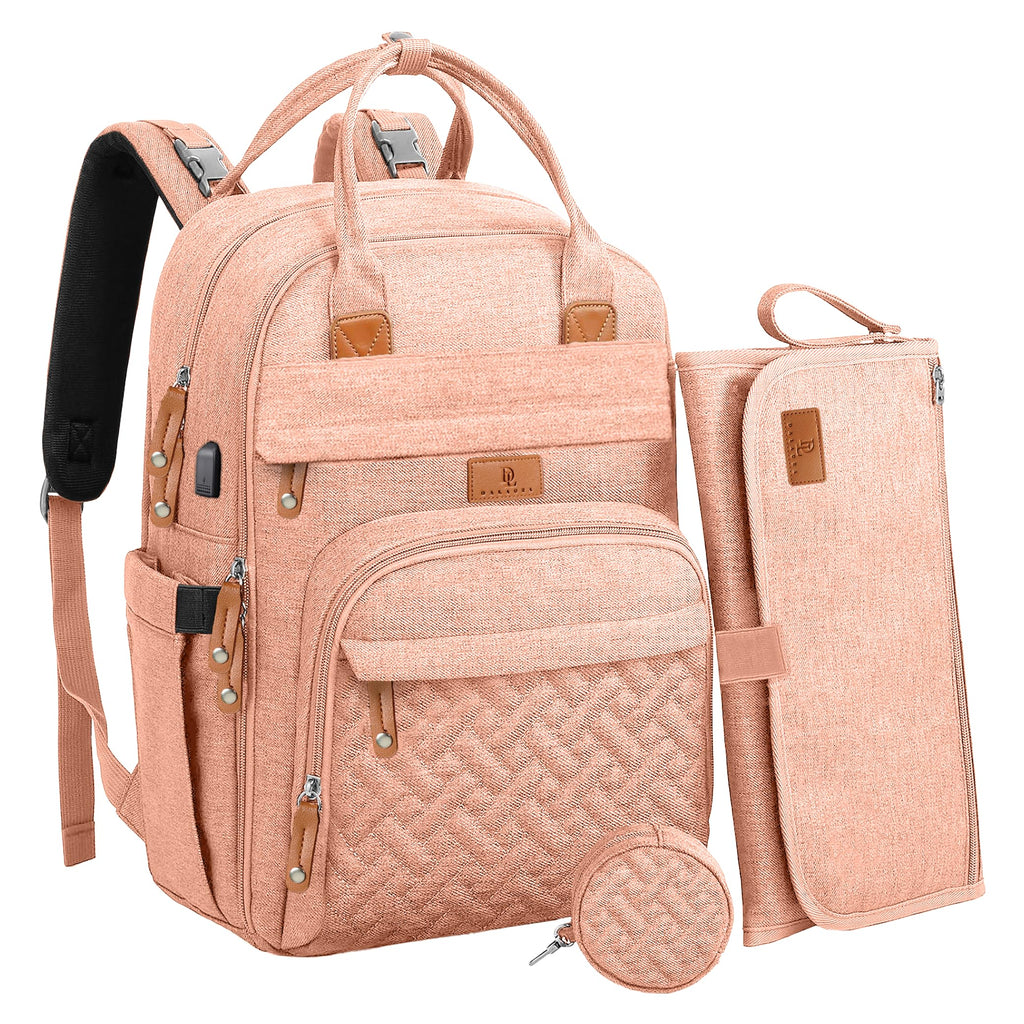 Diaper Bag Backpack –Large Multifunction Travel Baby Bag- ChangingPad,StrollerStraps for Moms & Dads –Newborn Essentials