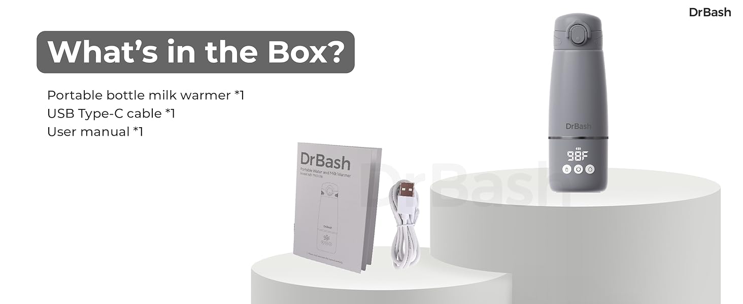 DrBash Portable Milk Warmer