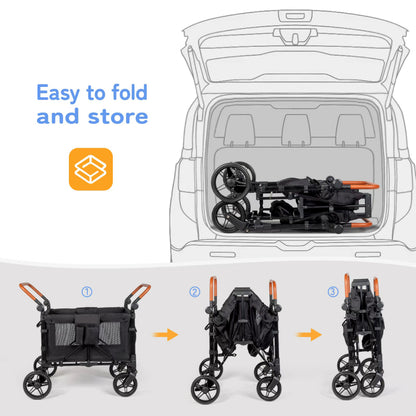 DrBash 4-Seater Wagon Stroller