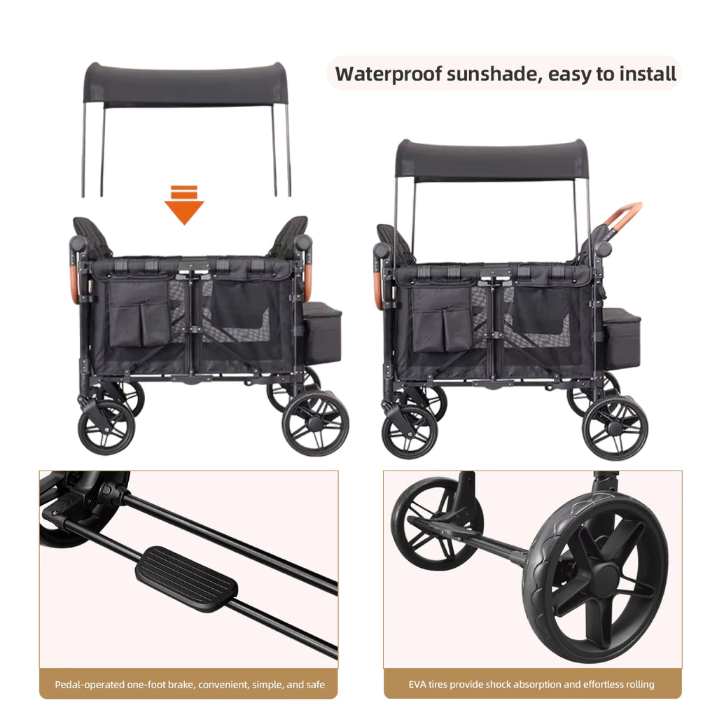 DrBash 4-Seater Wagon Stroller