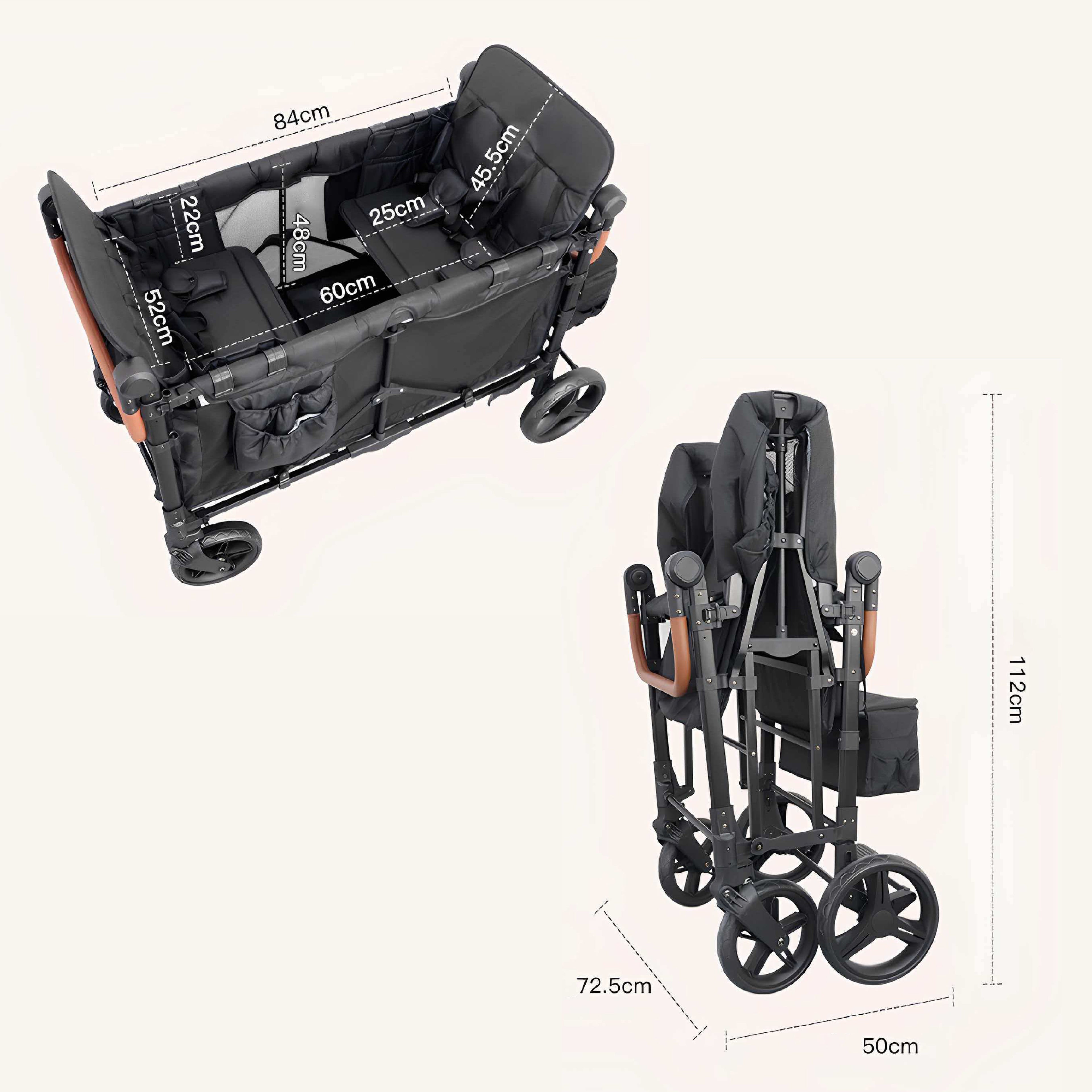 DrBash 4-Seater Wagon Stroller