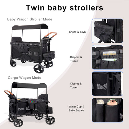 DrBash 2-Seater Wagon Stroller