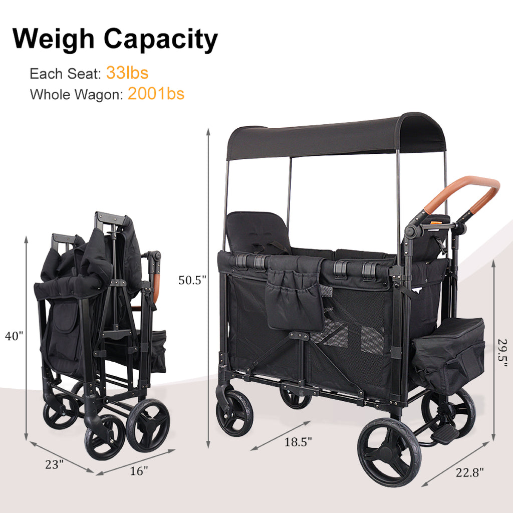 DrBash 2-Seater Wagon Stroller