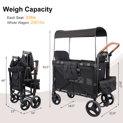 DrBash 2-Seater Wagon Stroller